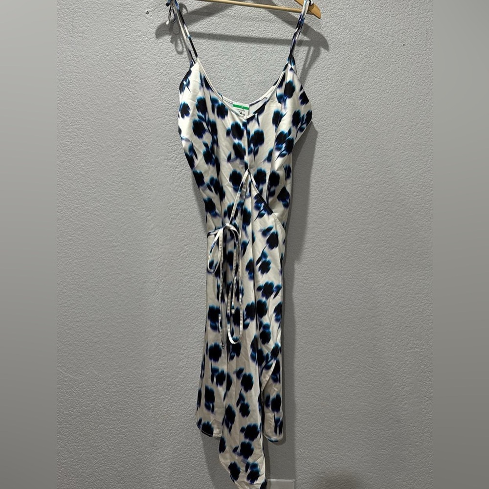 Topshop Blue and White strap dress